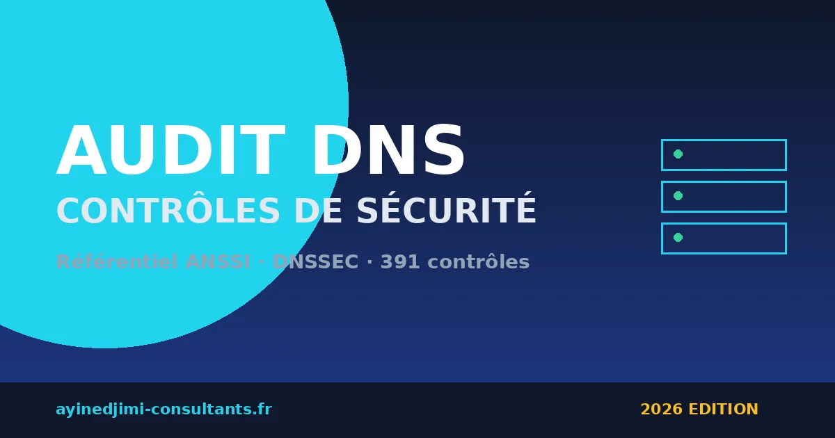 Couverture checklist Audit DNS SOTA — Ayi NEDJIMI Consultants 2026